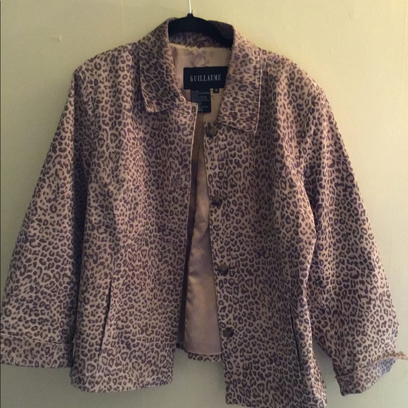 Gorgeous animal print leather jacket